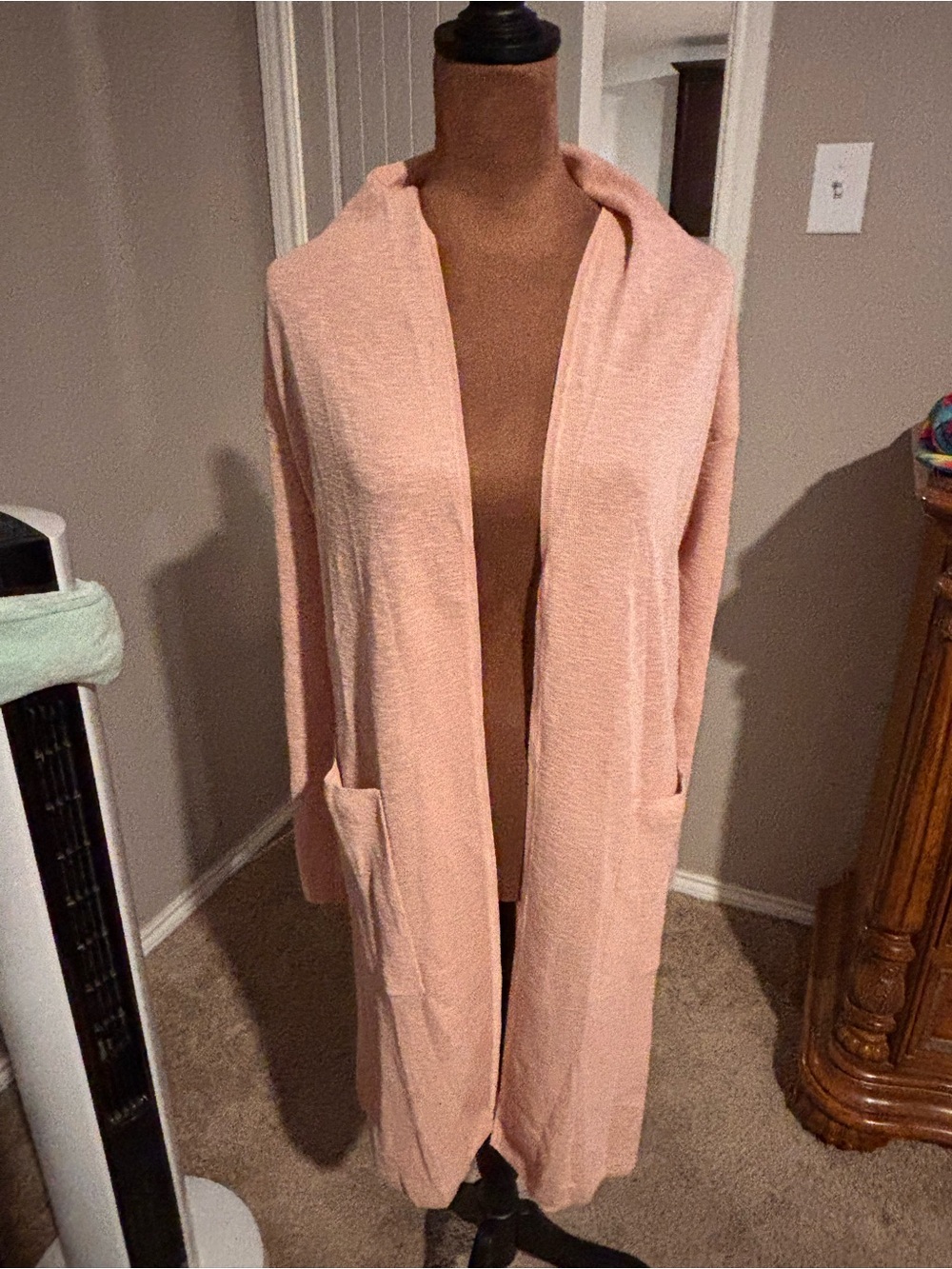 Babaton Lightweight Open Cardigan - Peach